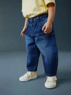 Next Blue Denim Barrel Jeans (3mths-7yrs) Outlet