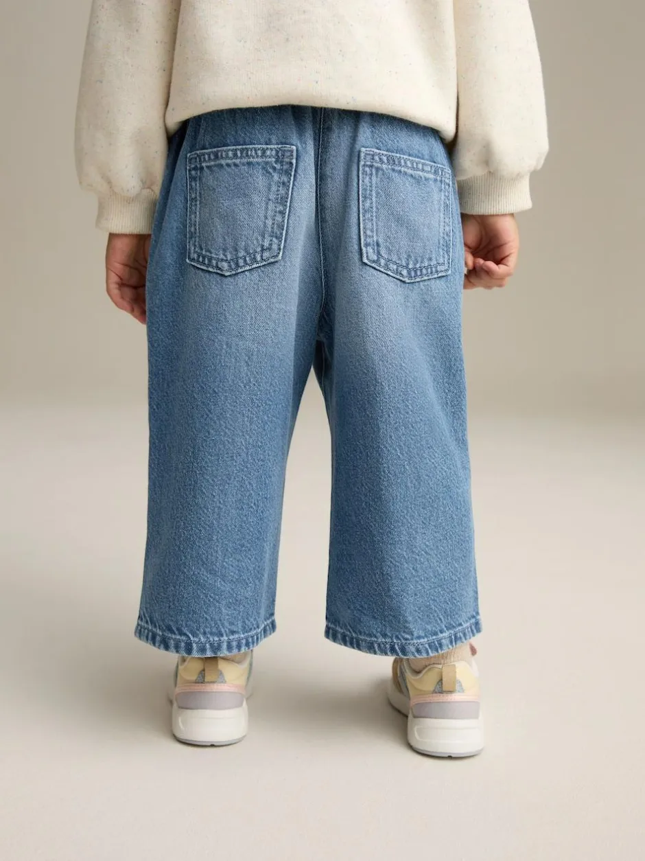 Next Wide Leg Jeans (3mths-7yrs) Blue Denim Hot