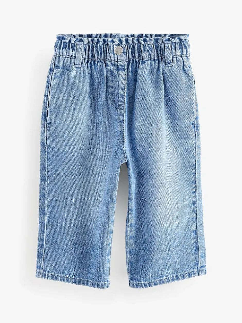 Next Wide Leg Jeans (3mths-7yrs) Blue Denim Hot