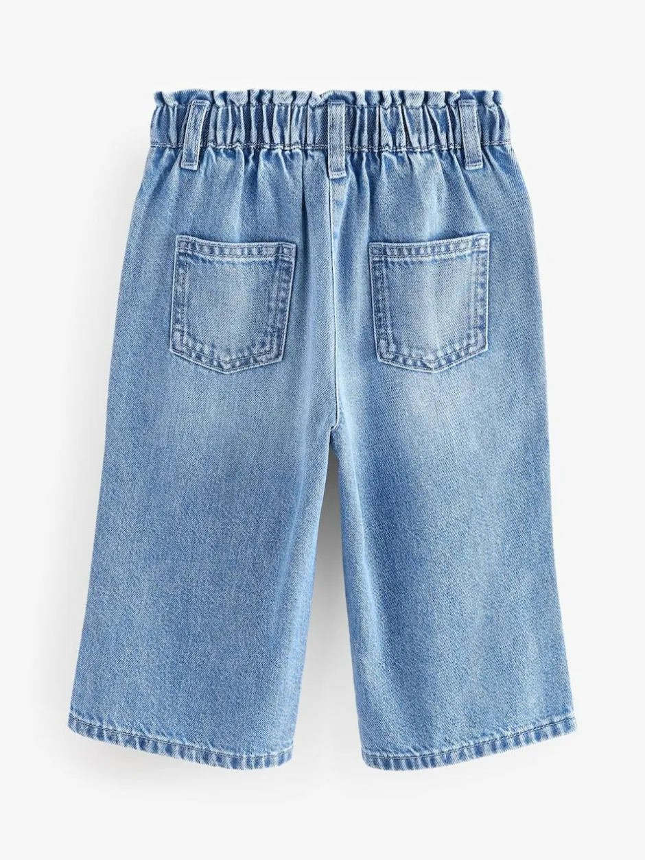 Next Wide Leg Jeans (3mths-7yrs) Blue Denim Hot