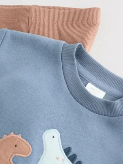 Next Baby Sweatshirt and Leggings Set (0mths-3yrs) Blue Dino