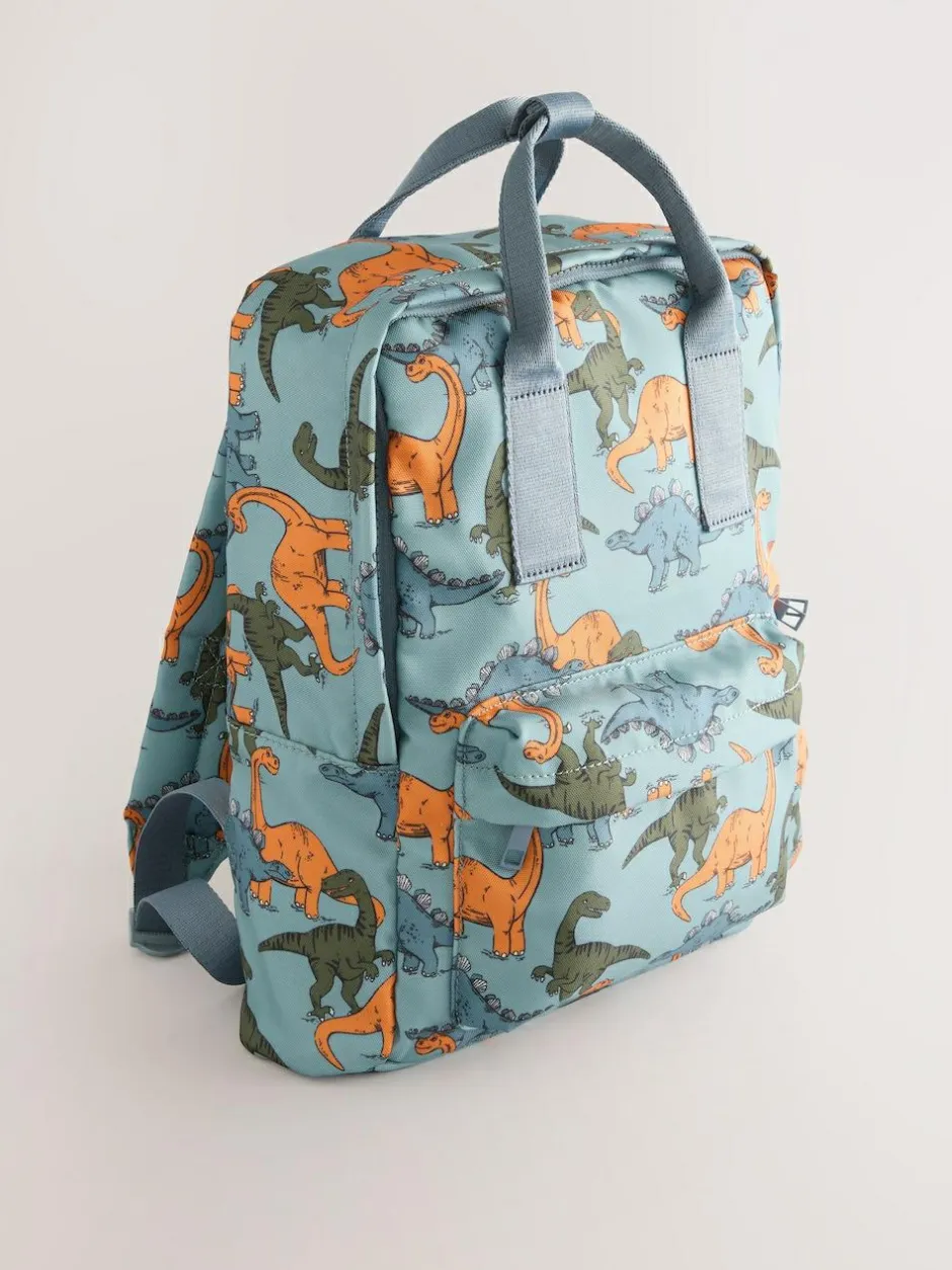 Next Backpack Blue Dinosaur Print Best