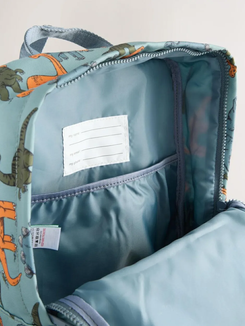 Next Backpack Blue Dinosaur Print Best