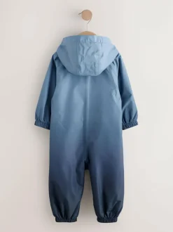 Next Blue Dip Dye Waterproof Fleece Lined Puddlesuit (3mths-7yrs) Best