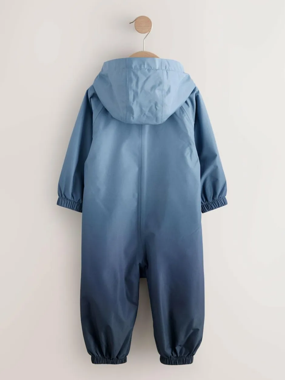 Next Blue Dip Dye Waterproof Fleece Lined Puddlesuit (3mths-7yrs) Best