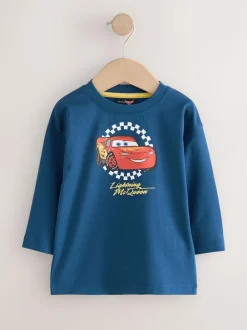 Next Disney Cars Long Sleeve T-Shirt (9mths-8yrs) Blue Sale