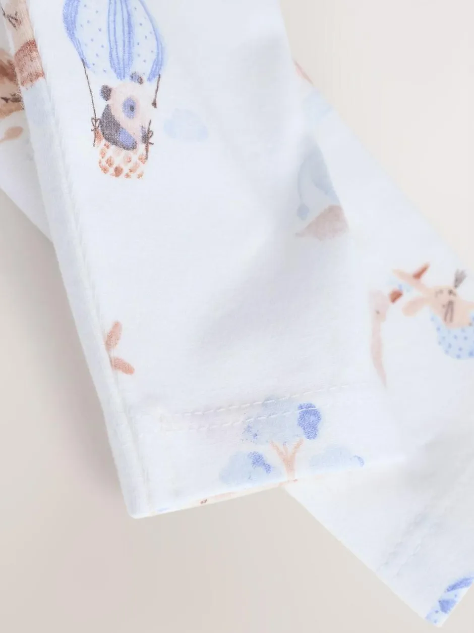 Next Baby Velour Dungarees and Bodysuit Set (0mths-3yrs) Blue Elephant Print Hot