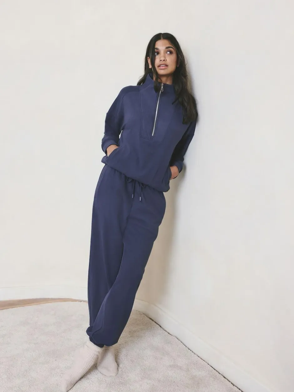 Next Fleece Joggers Blue Online