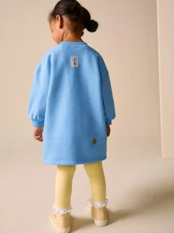 Next Relaxed Sweat Dress (3mths-7yrs) Blue Flower Hot