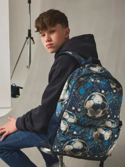 Next Blue Football Backpack Discount