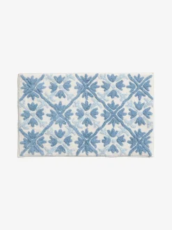 Next Blue Geo Tile Bath Mat Best