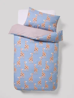 Next Duvet Cover and Pillowcase Set Blue Giraffe Sale