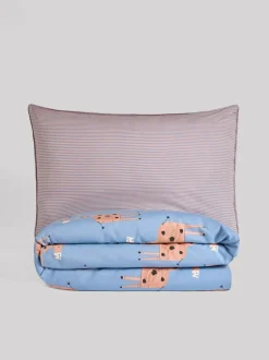 Next Duvet Cover and Pillowcase Set Blue Giraffe Sale