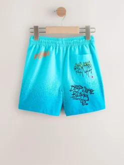 Next Blue Graffiti Printed Swim Shorts (3-16yrs) Best