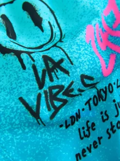 Next Blue Graffiti Printed Swim Shorts (3-16yrs) Best