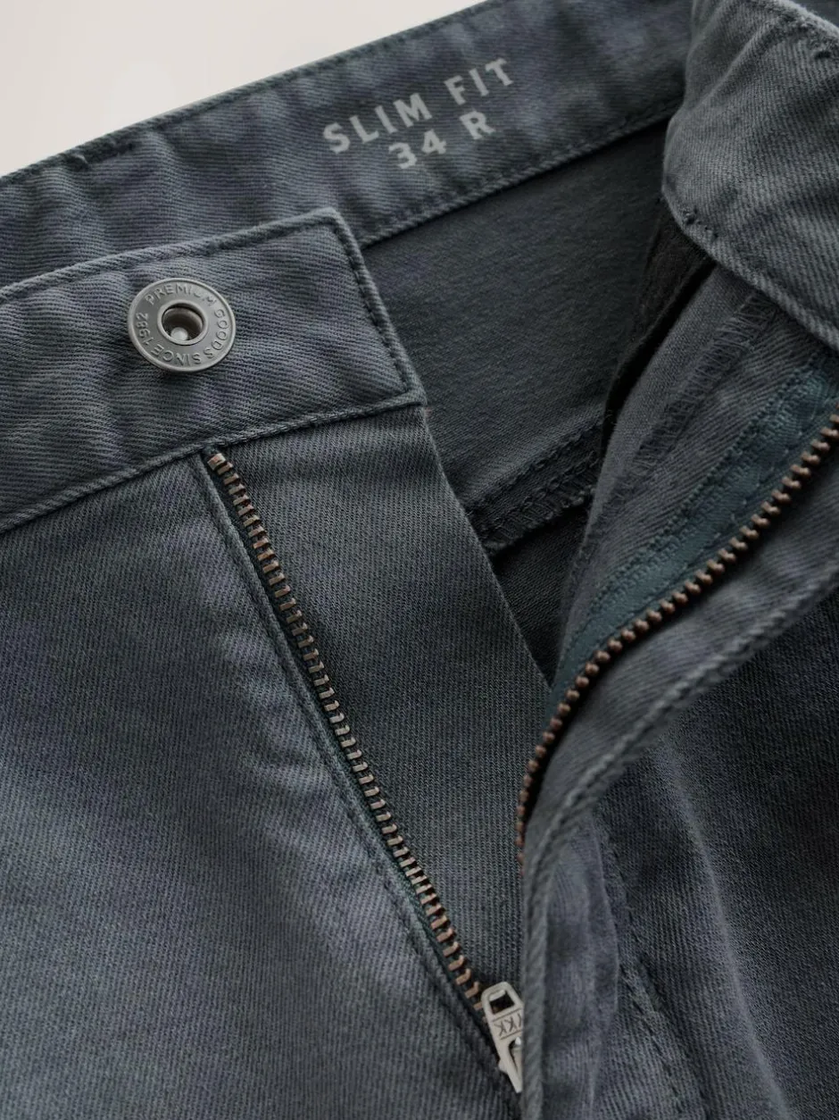 Next Blue Grey Mid Single Slim Fit Classic Stretch Jeans Outlet