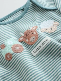Next Blue Hamish Long Sleeve Bodysuits 3 Pack
