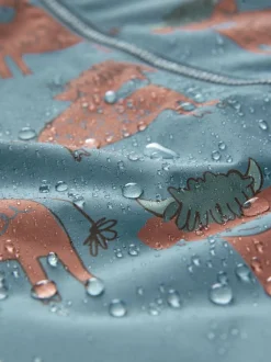 Next Blue Hamish Print Waterproof Fleece Lined Puddlesuit (3mths-7yrs) Best