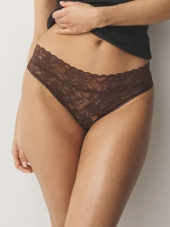 Next High Leg All Over Lace Knickers 3 Pack Blue Discount