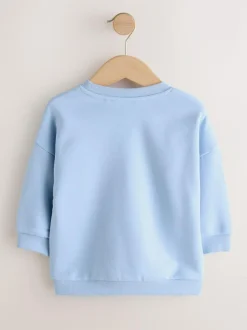 Next Blue I Love Snacks All-Over Print Crew Neck Sweatshirt (3mths-7yrs) Best