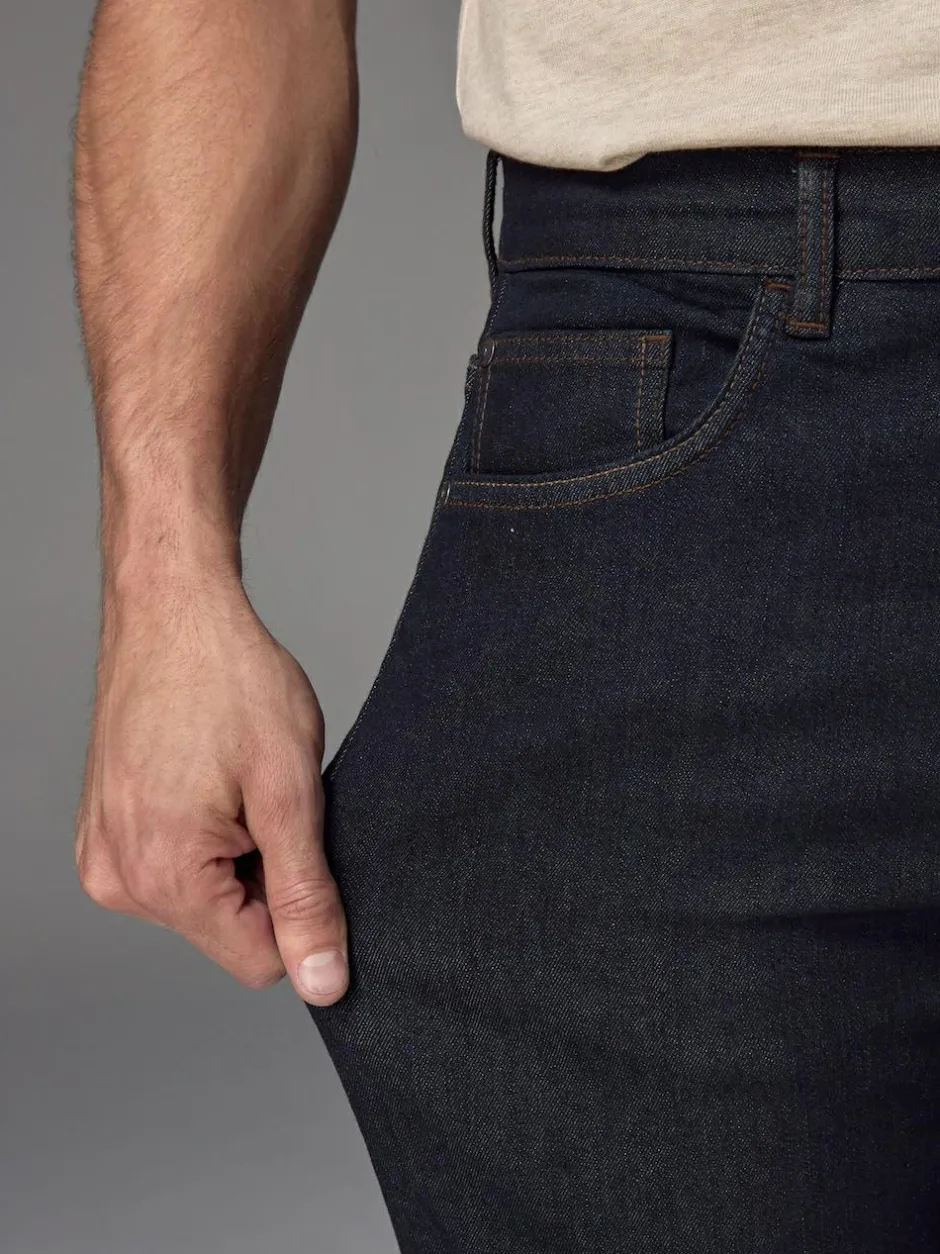 Next Blue Indigo Rinse Regular Tapered Fit Classic Stretch Jeans New