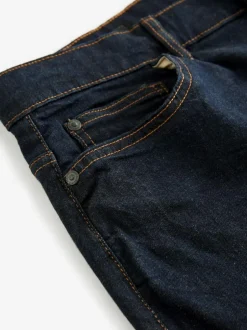 Next Blue Indigo Rinse Single Straight Fit Classic Stretch Jeans Hot