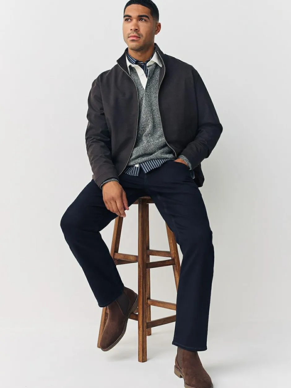 Next Straight Fit Comfort Stretch Jeans Blue Indigo Rinse Online
