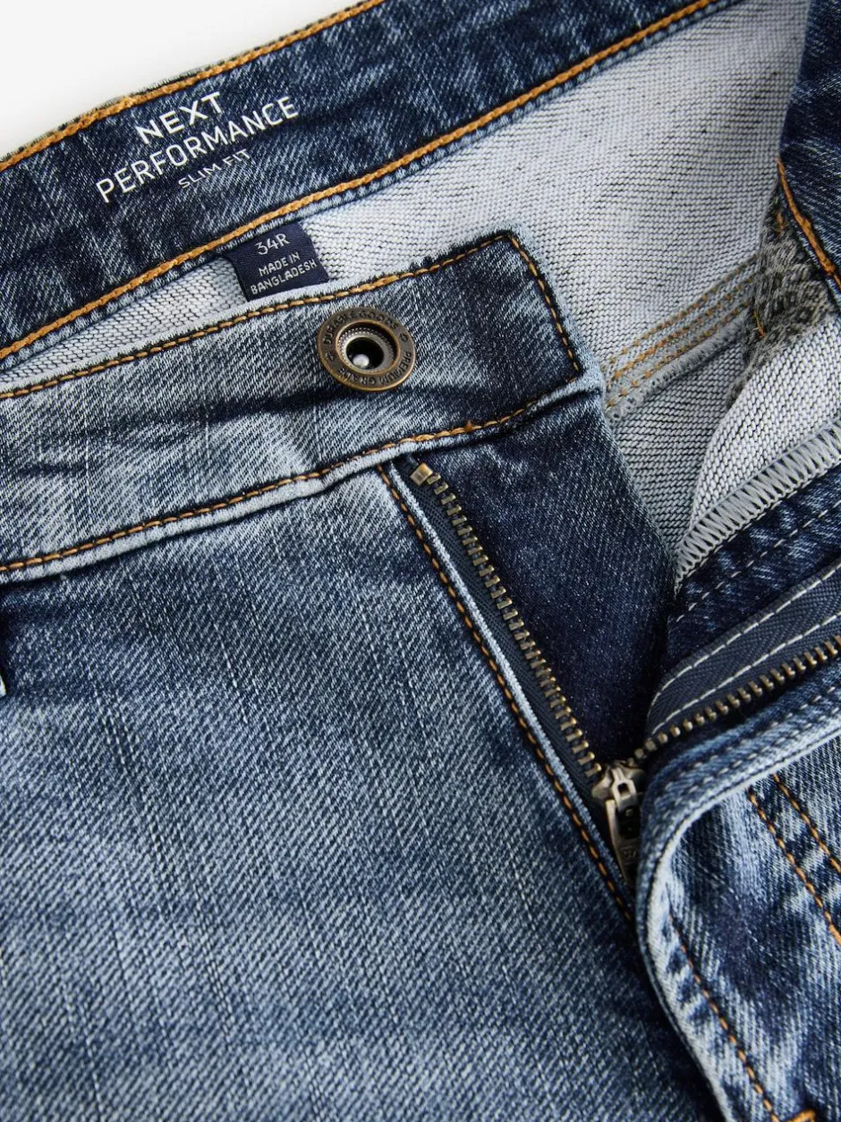 Next Blue Light Vintage Slim Fit Comfort Stretch Jeans Hot