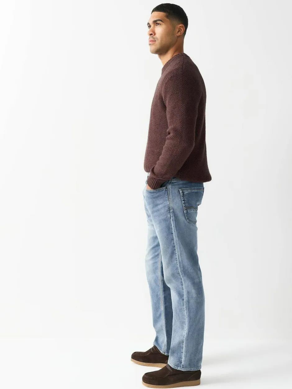Next Straight Fit Comfort Stretch Jeans Blue Light Vintage Discount