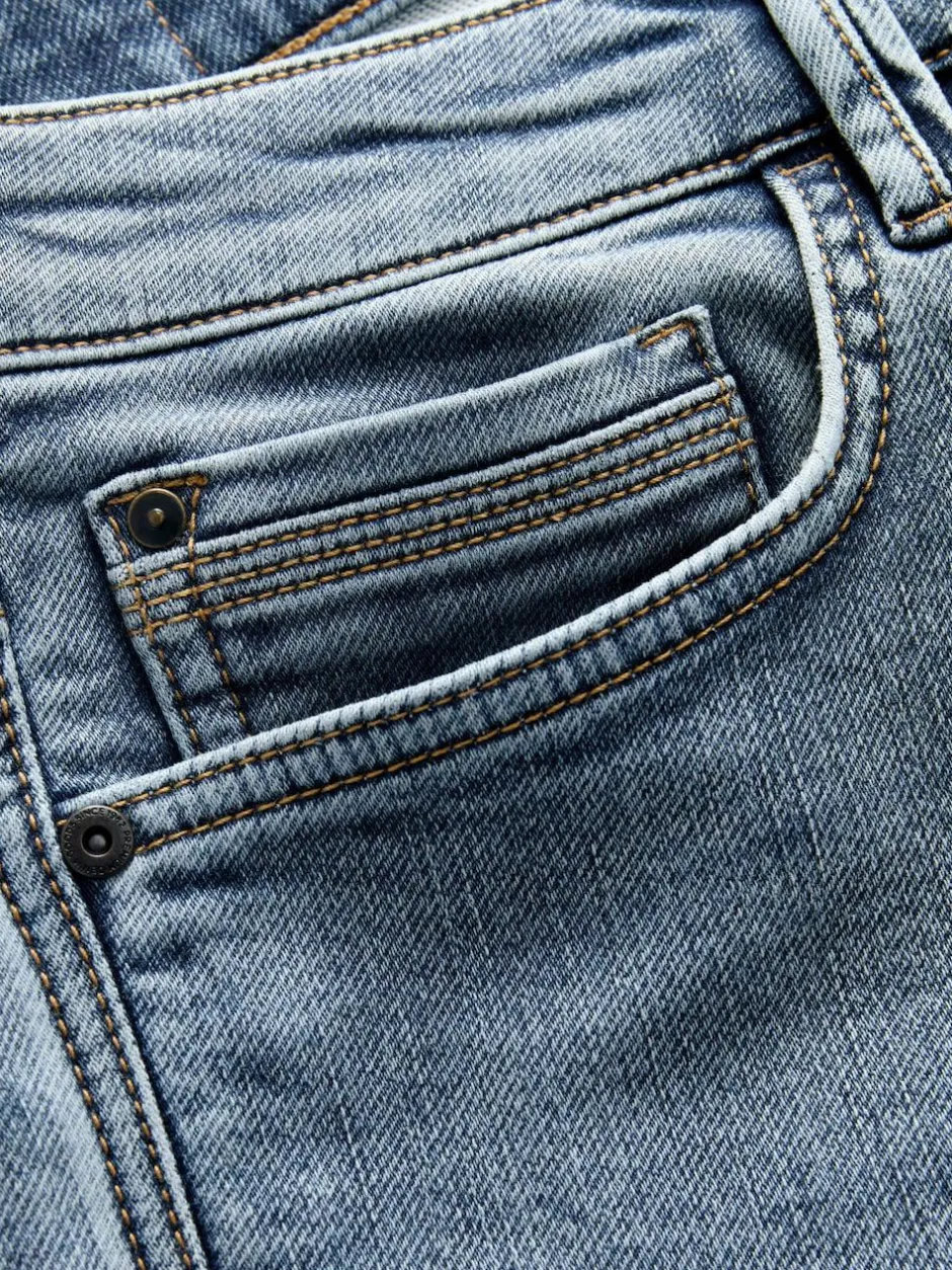 Next Straight Fit Comfort Stretch Jeans Blue Light Vintage Discount