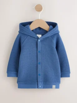 Next Lightweight Textured Jersey Baby Jacket (0mths-2yrs) Blue