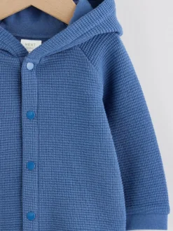 Next Lightweight Textured Jersey Baby Jacket (0mths-2yrs) Blue