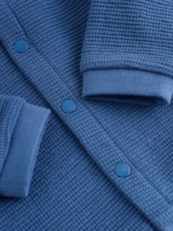 Next Lightweight Textured Jersey Baby Jacket (0mths-2yrs) Blue