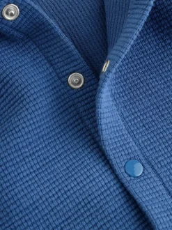 Next Lightweight Textured Jersey Baby Jacket (0mths-2yrs) Blue
