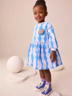Next Blue Lion Sweat Dress (3mths-7yrs) Outlet