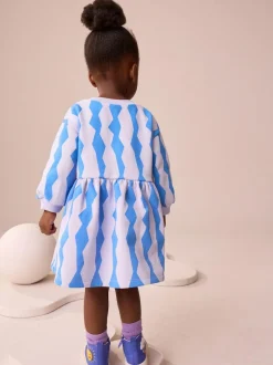 Next Blue Lion Sweat Dress (3mths-7yrs) Outlet