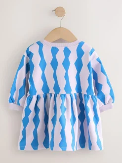 Next Blue Lion Sweat Dress (3mths-7yrs) Outlet
