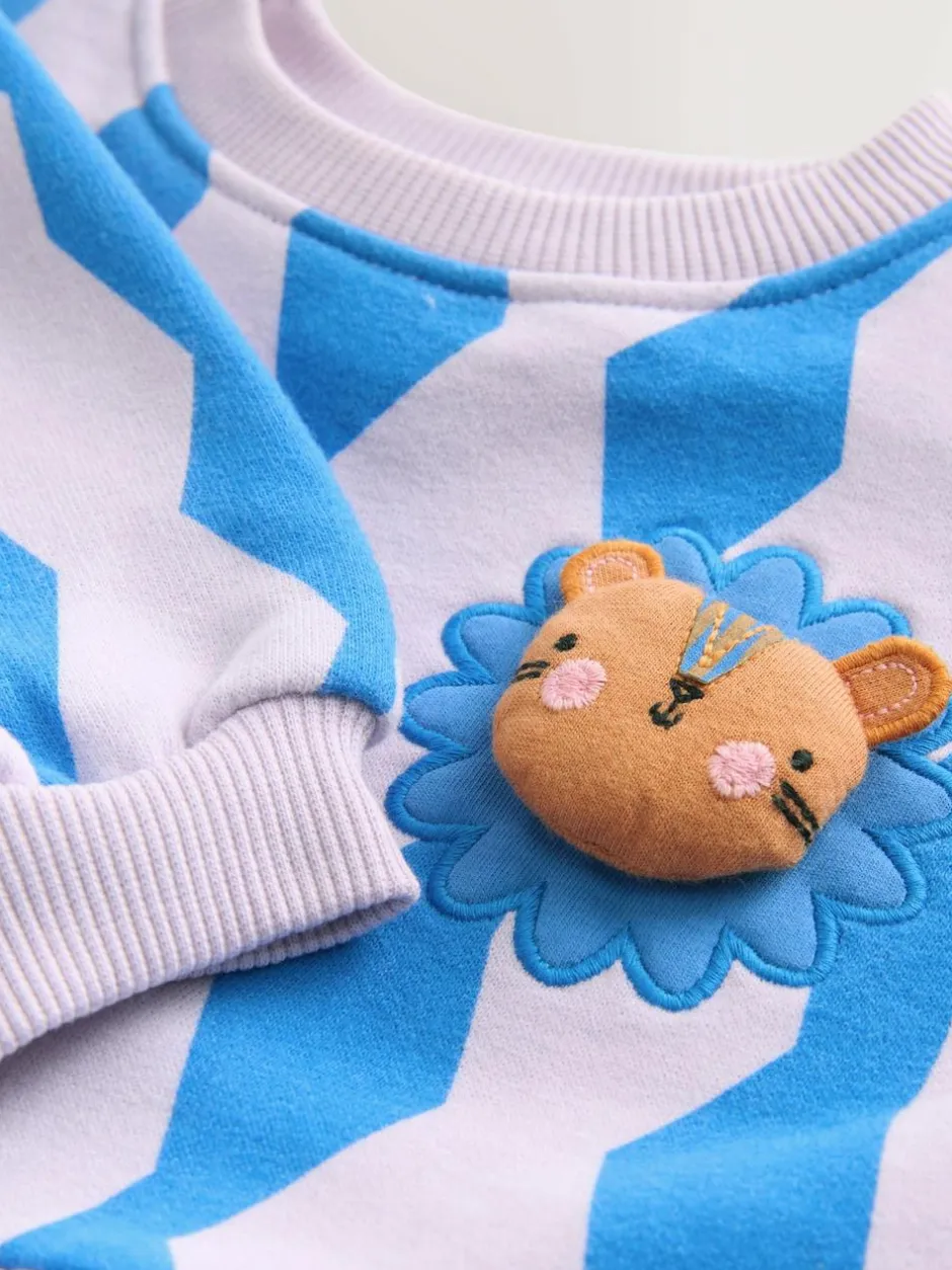 Next Blue Lion Sweat Dress (3mths-7yrs) Outlet