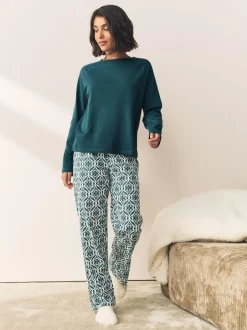 Next Long Sleeve Pyjamas Blue Outlet