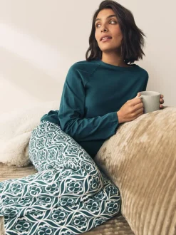 Next Long Sleeve Pyjamas Blue Outlet