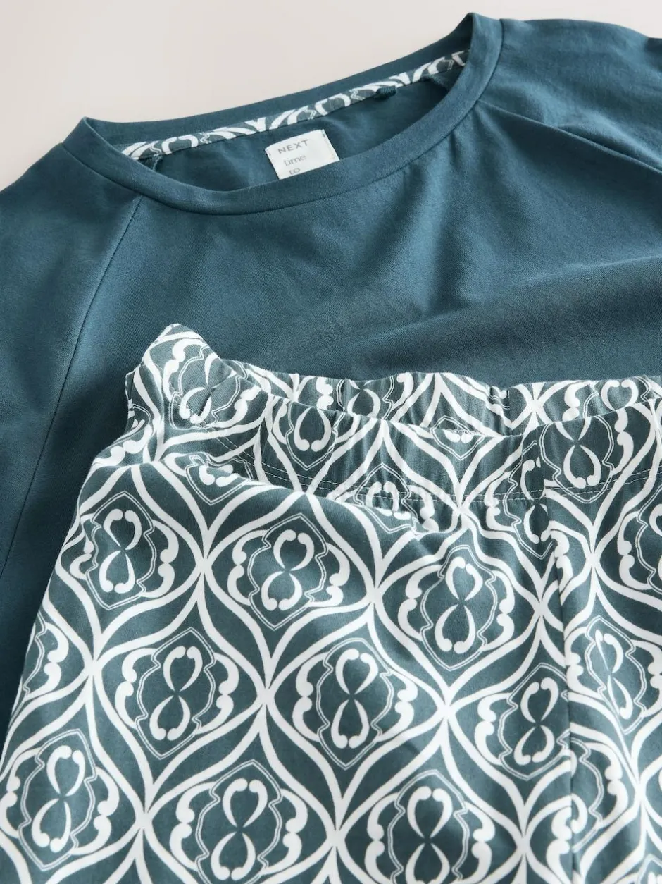 Next Long Sleeve Pyjamas Blue Outlet