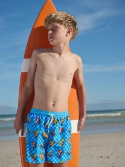 Next Blue Mario Swim Shorts (3-16yrs)