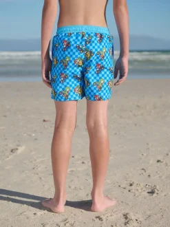 Next Blue Mario Swim Shorts (3-16yrs)
