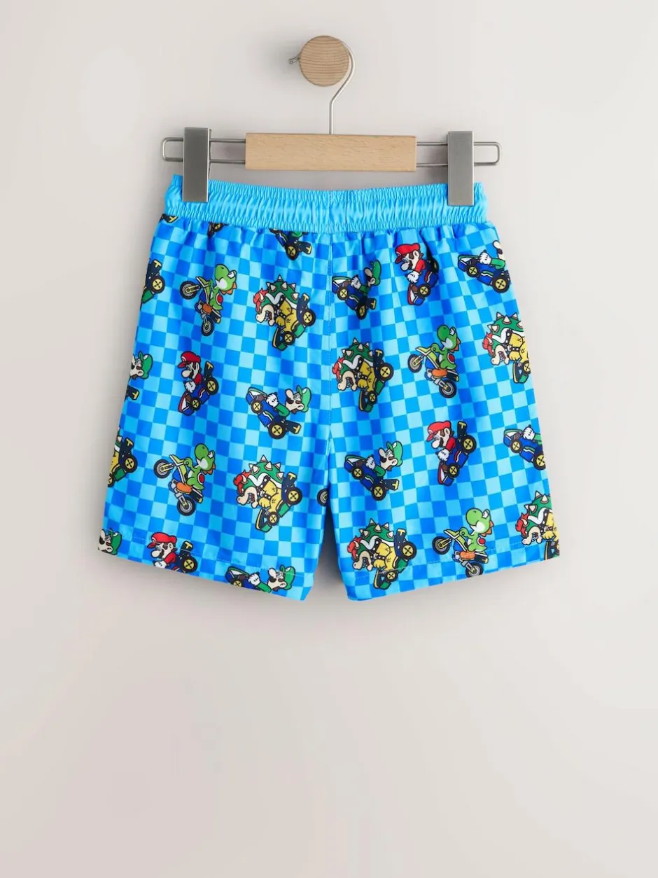 Next Blue Mario Swim Shorts (3-16yrs)