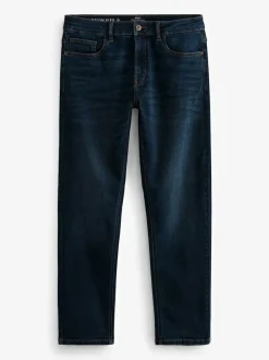 Next Blue Mid Indigo Straight Fit Motionflex Jeans Hot