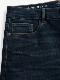 Next Blue Mid Indigo Straight Fit Motionflex Jeans Hot
