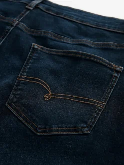 Next Blue Mid Indigo Straight Fit Motionflex Jeans Hot