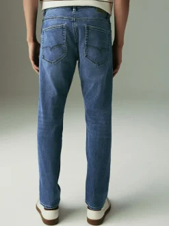 Next Blue Mid Slim Fit Motionflex Jeans Online