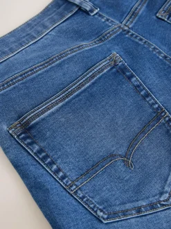 Next Blue Mid Straight Fit Motionflex Jeans