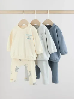 Next Blue Milk Club Tops and Leggings 6 Piece Baby Set (0mths-3yrs) Outlet